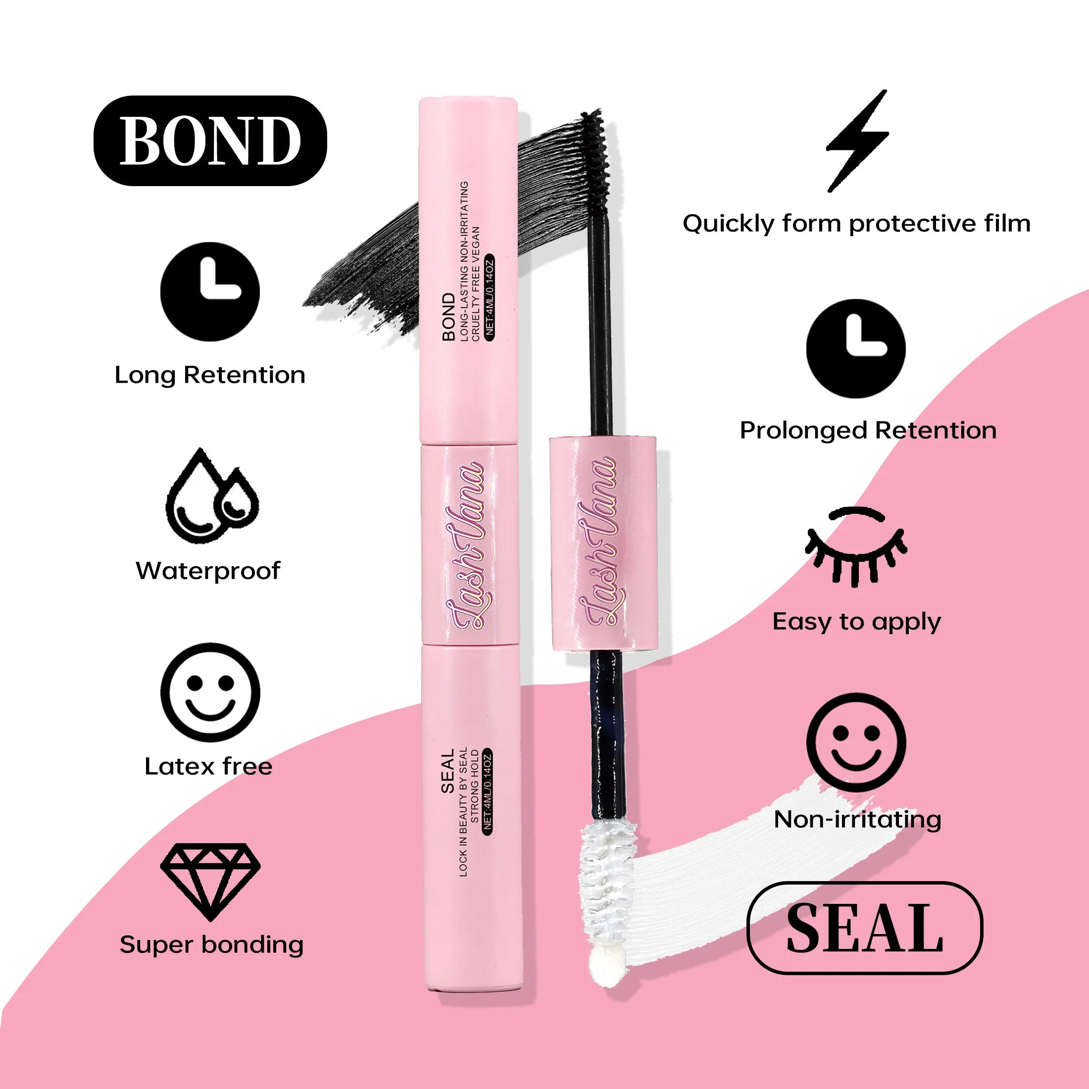 DIY Lashes Extension Kit Eyelashes 40D 8-16mm 240PCS Clusters Lash Bond and Seal Makeup Tools for Gluing  Lashes Gluing Glue